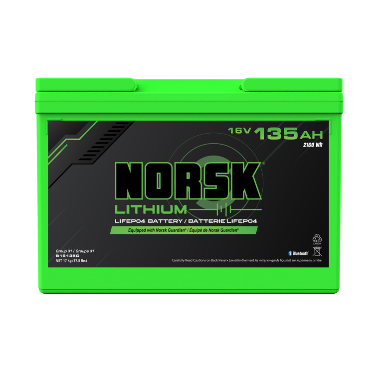 Norsk B16135g 16v 135ah Lifepo4 Lithium Deep Cycle Battery - B16135G
