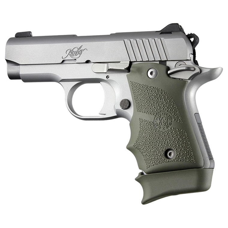 Hogue Kimber Micro-9 Rubber Grip with Finger Grooves (OD Green) - 39081 Hogue Kimber Micro-9 Rubber Grip with Finger Grooves (OD Green) - 39081