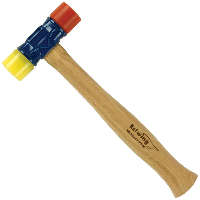 Estwing 12.5" Rubber Mallet Hammer (Red & Yellow) - DFH-12 Estwing 12.5" Rubber Mallet Hammer (Red & Yellow) - DFH-12