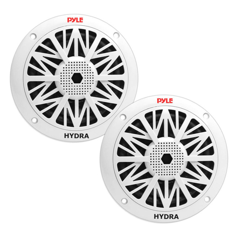 Pyle Marine 5.25 2-Way Speakers (White) - PLMR52 Pyle Marine 5.25 2-Way Speakers (White) - PLMR52