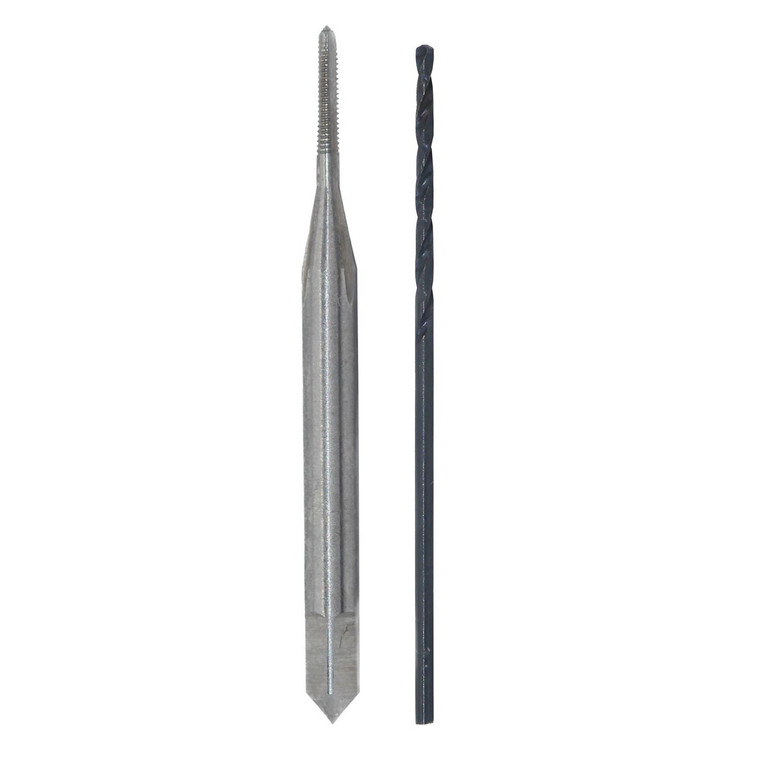 DRILL AMERICA #5-40 UNC HSS Plug Tap and #38 HSS Drill Bit Kit in Storage Pouch - POU540 DRILL AMERICA #5-40 UNC HSS Plug Tap and #38 HSS Drill Bit Kit in Storage Pouch - POU540