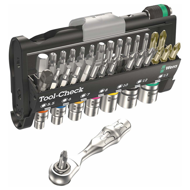 Wera TOOL CHECK 1 Metric 1/4" Socket/Bit Driver Set (38-Piece Set) - 05 073220 001 Wera TOOL CHECK 1 Metric 1/4" Socket/Bit Driver Set (38-Piece Set) - 05 073220 001