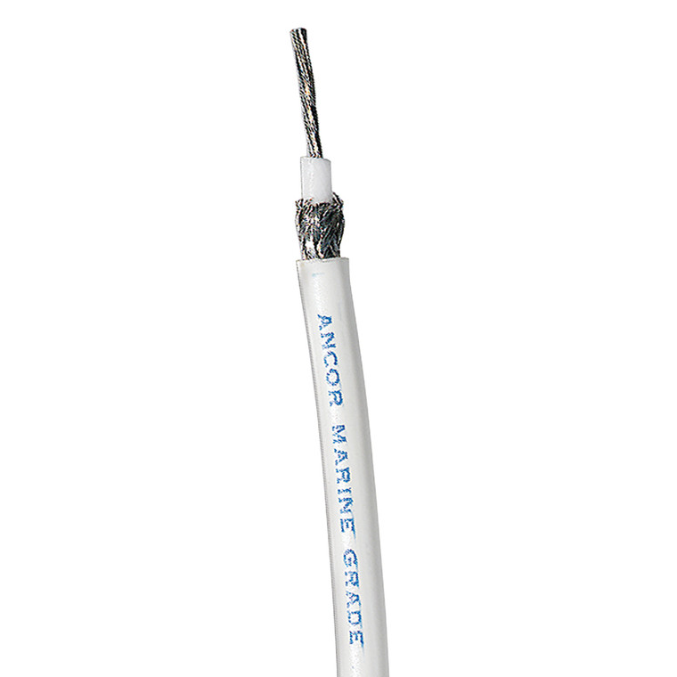 Ancor White RG 8X Tinned Coaxial Cable - 1,000' - 151560 Ancor White RG 8X Tinned Coaxial Cable - 1,000' - 151560