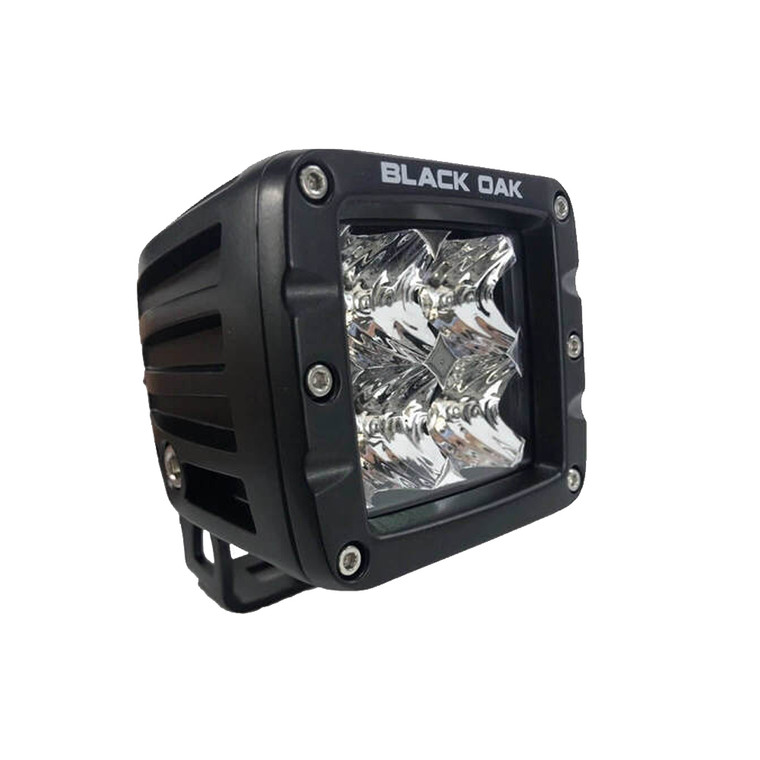 Black Oak 2" LED Pod Light - Spot Optics - Black Housing - Pro Series 3.0 - 2S-POD10CR
