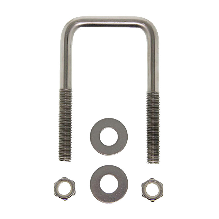 C.E. Smith Zinc U-Bolt 7/16"-14 X 3-1/8" X 3" w/Washers  Nuts - Square - 15252A