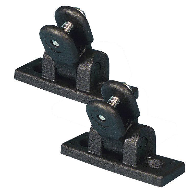 Carver Deck Hinge Nylon Pair - Black - 7782B Carver Deck Hinge Nylon Pair - Black - 7782B