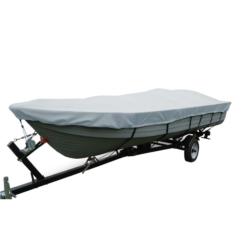 Carver Poly-Flex II Wide Series Styled-to-Fit Boat Cover f/17.5' V-Hull Fishing Boats Without Motor - Grey - 70117F-10 Carver Poly-Flex II Wide Series Styled-to-Fit Boat Cover f/17.5' V-Hull Fishing Boats Without Motor - Grey - 70117F-10