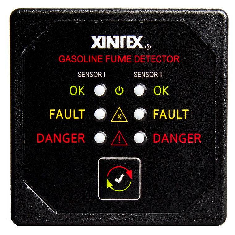 Fireboy-Xintex Gasoline Fume Detector w/Dual Channel - 12/24V - G-2B-R
