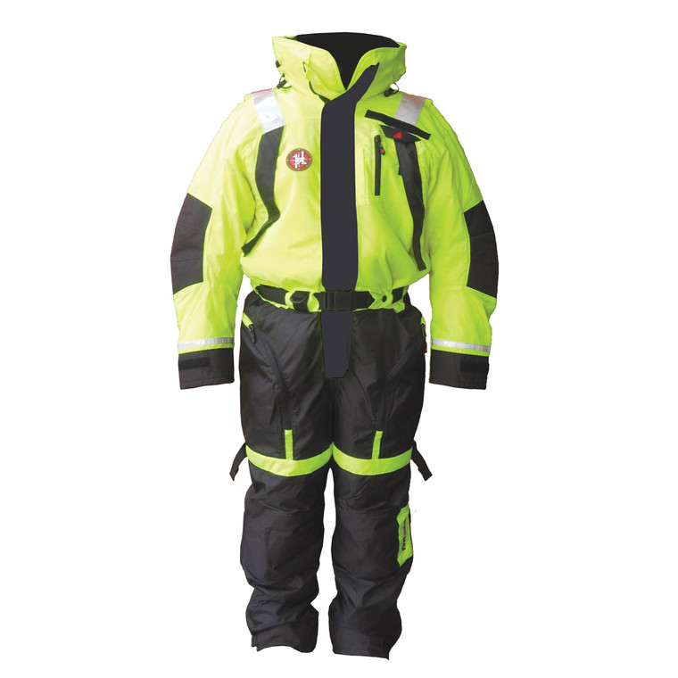 First Watch AS-1100 Flotation Suit - Hi-Vis Yellow - Large - AS-1100-HV-L