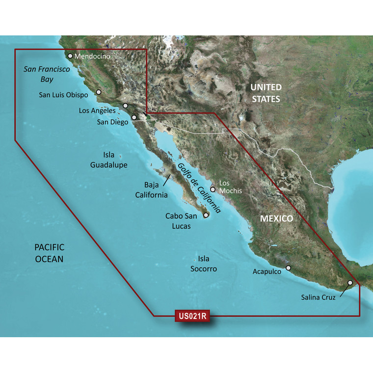 Garmin BlueChart g3 Vision HD - VUS021R - California-Mexico - microSD/SD - 010-C0722-00