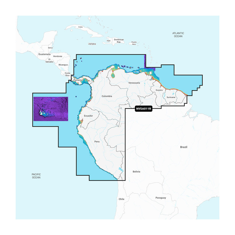 Garmin Navionics Vision+ NVSA011R South America (North) - 010-C1452-00