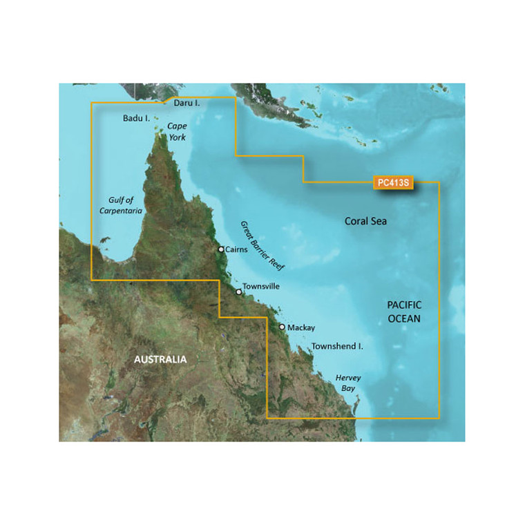 Garmin BlueChart g3 HD - HXPC413S - Mornington Island - Hervey Bay - microSD/SD - 010-C0871-20