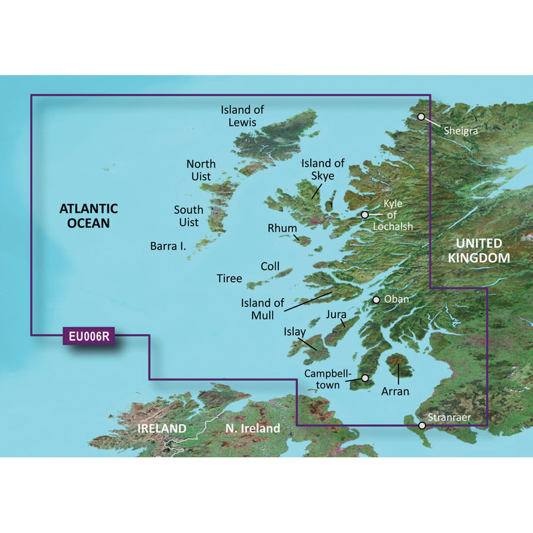 Garmin BlueChart g3 HD - HXEU006R - Scotland West Coast - microSD/SD - 010-C0765-20