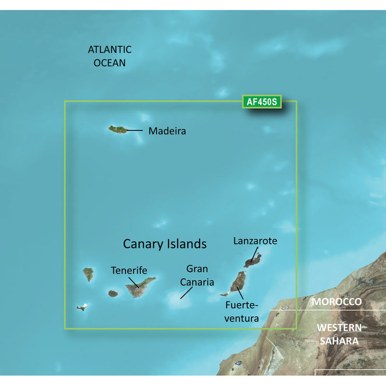 Garmin BlueChart g3 Vision HD - VAF450S - Madeira  Canary Islands - microSD/SD - 010-C0750-00