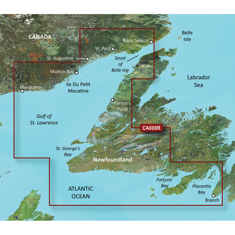 Garmin BlueChart g3 Vision HD - VCA008R - Newfoundland West - microSD/SD - 010-C0694-00