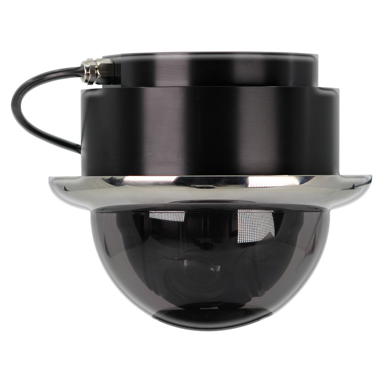 Iris Miniature Marine PTZ Dome Camera - Stainless Bezel - Hi-Def Ethernet IP - 10x Digital Zoom - 4 in 1 Video Format - IRIS4106