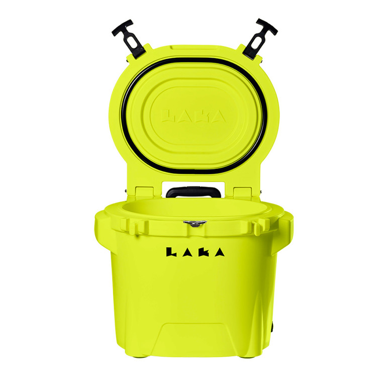 LAKA Coolers 30 Qt Cooler w/Telescoping Handle  Wheels - Yellow - 1087 LAKA Coolers 30 Qt Cooler w/Telescoping Handle  Wheels - Yellow - 1087