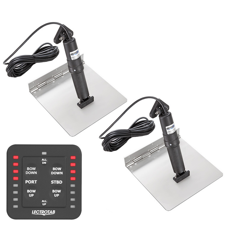 Lectrotab XKA Stainless Steel Trim Tab Kit w/One-Touch Control - 9 x 18 - XKASL9X18