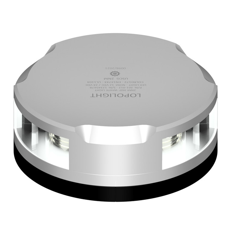 Lopolight Masthead/360-Degree Light - 3NM - Silver Housing w/FB Base - 201-021-FB