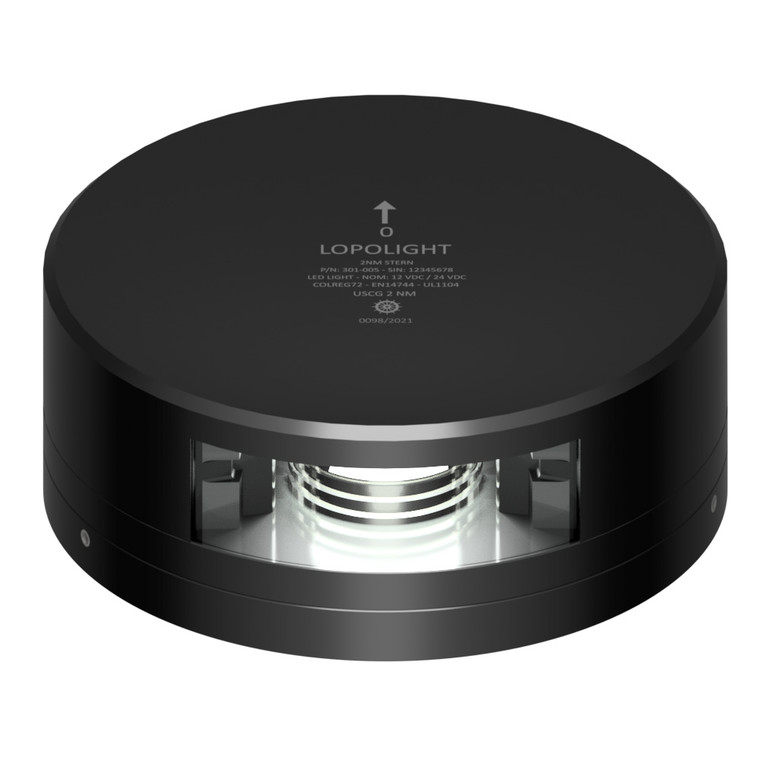 Lopolight Stern Light - 2NM - Black Housing w/FB Base - 301-005-FB-B Lopolight Stern Light - 2NM - Black Housing w/FB Base - 301-005-FB-B