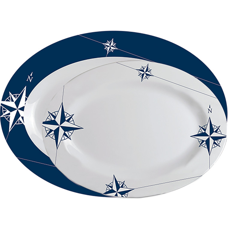 Marine Business Melamine Oval Serving Platters Set - NORTHWIND - Set of 2 - 15009