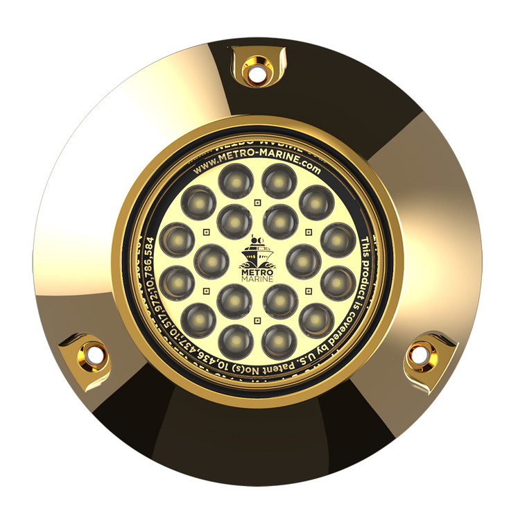 Metro Marine High-Output Submersible Underwater Light w/Intelligent Monochromatic LED's - White, 90 Degree Beam - F-BMR1-W3-90