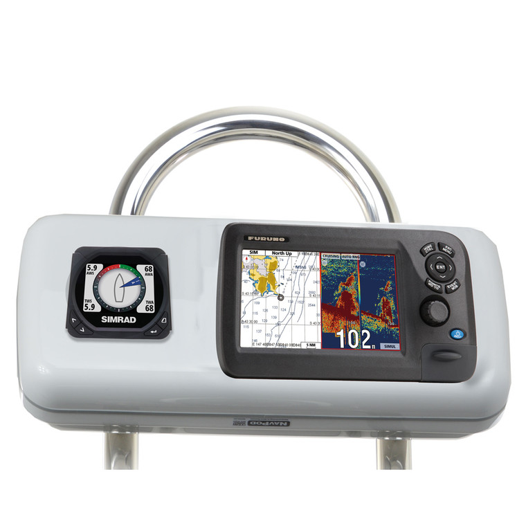 NavPod GP1515 SystemPod Pre-Cut f/Furuno GP1670/GP1670F 5.7" & 1 Instrument f/9.5" Wide Guard - GP1515