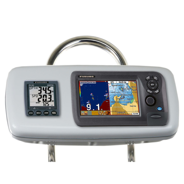 NavPod GP1040-18 SystemPod Pre-Cut f/Furuno GP1870/GP1870F & 1 Instrument f/9.5" Wide Guard - GP1040-18