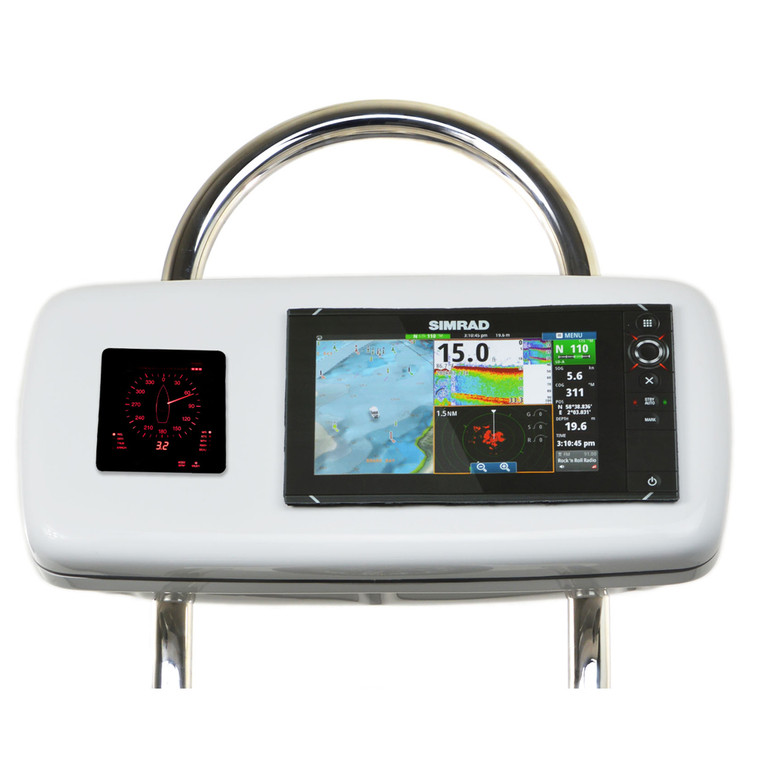 NavPod GP2040-13 SystemPod Pre-Cut f/Simrad NSS9 evo2 or B&G Zeus 9 & 1 Instrument f/12" Wide Guard - GP2040-13
