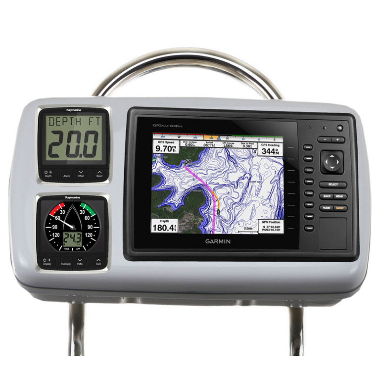 NavPod GP2088 SystemPod Pre-Cut f/Garmin 820/820xs/840xs & 2 Instruments f/12" Wide Guard - GP2088