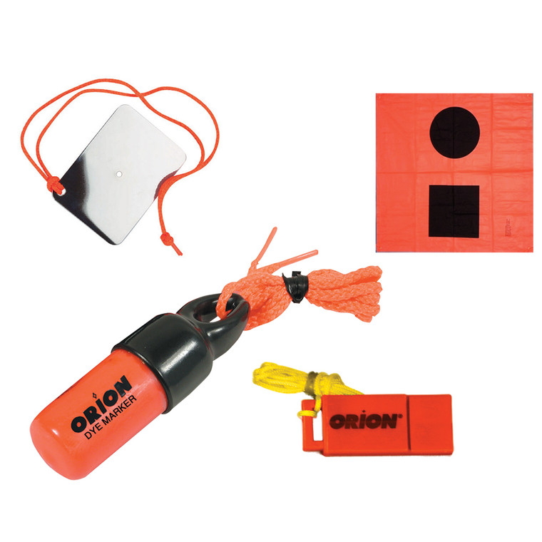 Orion Signaling Kit - Flag, Mirror, Dye Marker  Whistle - 619