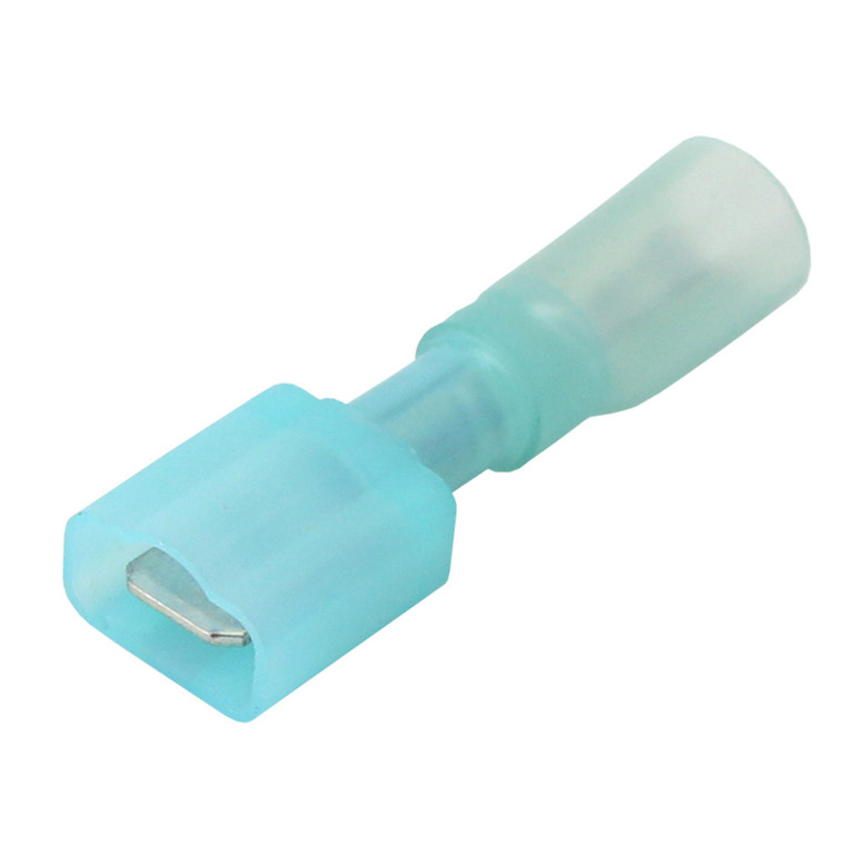 Pacer 16-14 AWG Fully-Insulated Male Disconnect Terminal - Blue - 25 Pack - TDE14-250FIM-25