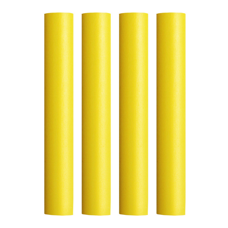 Pacer Battery Cable Heat Shrink Tubing - 3/4" x 12" - Yellow (4-Pieces) - BEHS3/4-12YL-4