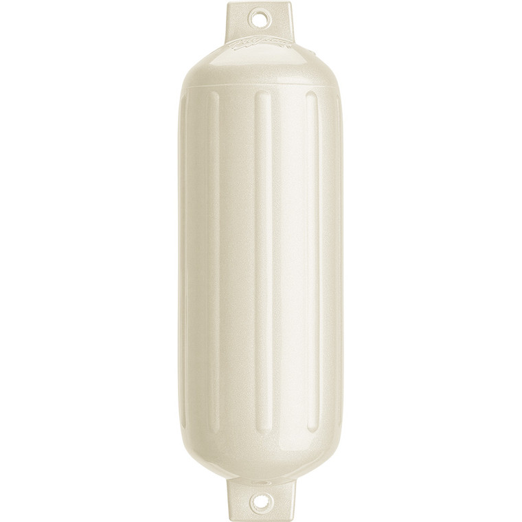Polyform G-5 Twin Eye Fender 8.8" x 26.8" - Metallic White - G-5-METALLIC WHITE