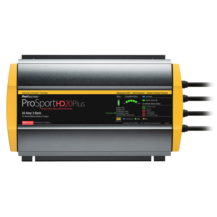 ProMariner ProSportHD 20 Plus Gen 4 - 20 Amp - 3 Bank Battery Charger - 44021