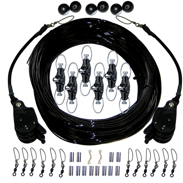 Rupp Triple Rigging Kit W/Lok-Ups  Nok-Outs - 460' Black Mono Cord - CA-0160-MO