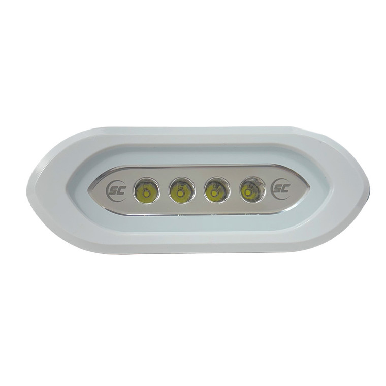 Shadow-Caster Flush Mount Spreader Light - White Housing - White - SCM-SLF4X-GW-WH