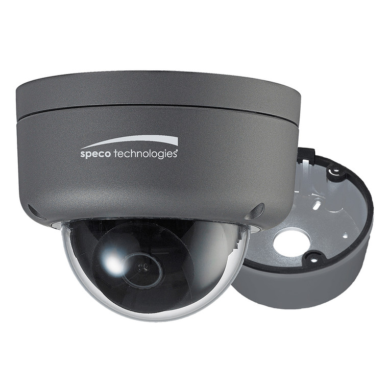Speco 2MP Ultra Intensifier HD-TVI Dome Camera 3.6mm Lens - Dark Grey Housing w/Included Junction Box - HID8