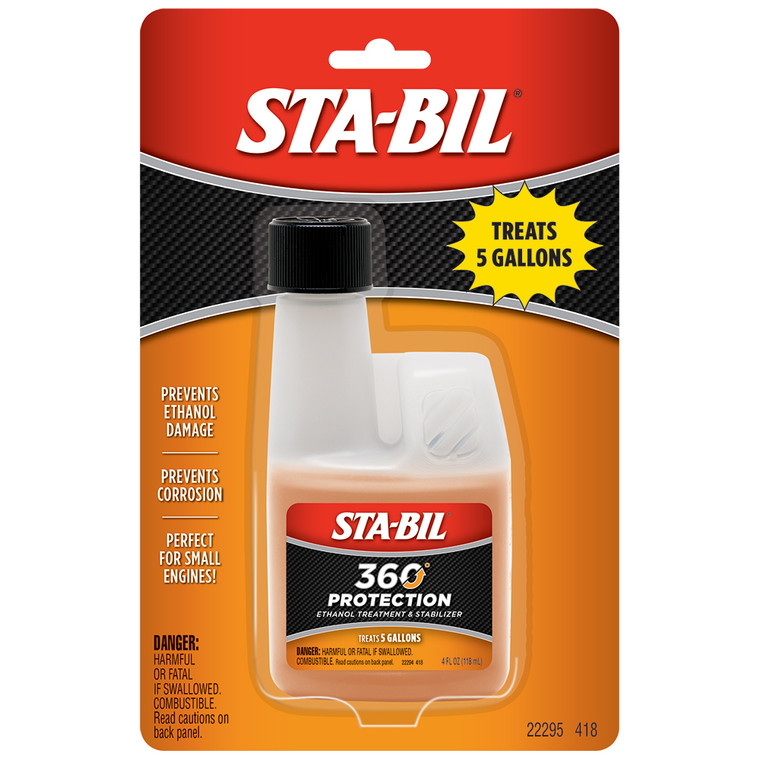 STA-BIL 360 Protection Ethanol Treatment - Small Engine - 4oz - 22295 STA-BIL 360 Protection Ethanol Treatment - Small Engine - 4oz - 22295