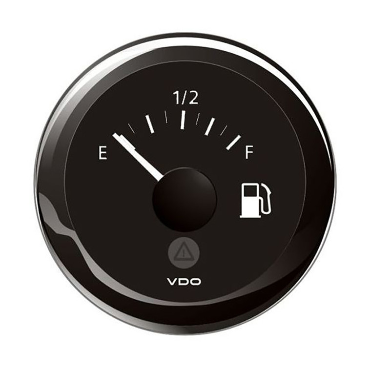 Veratron 52MM (2-1/16") ViewLine Tank Level Gauge E/F - 3-180 Ohm - Black Dial  Bezel - A2C59514091