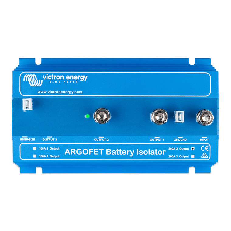 Victron ArgoFET 200-2 Battery Isolator - 200AMP - 1 Alternator, 2 Batteries - ARG200201020R