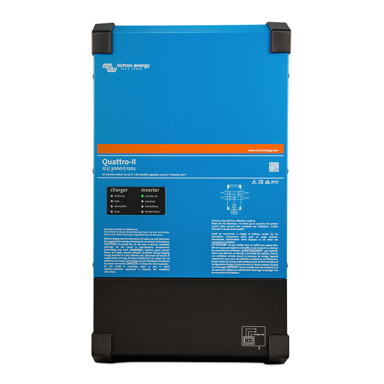 Victron Quattro-II - 24/3000 - 70-50/50 - 2X 120V - QUA242305130