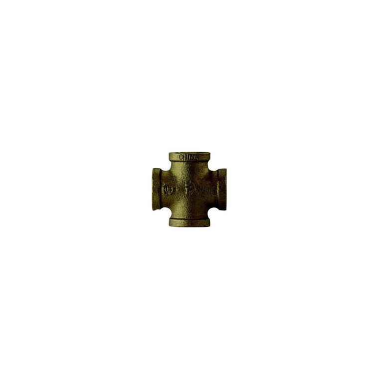 Brass Fittings 44393 Bronze Cross, 1/2" - 44-393