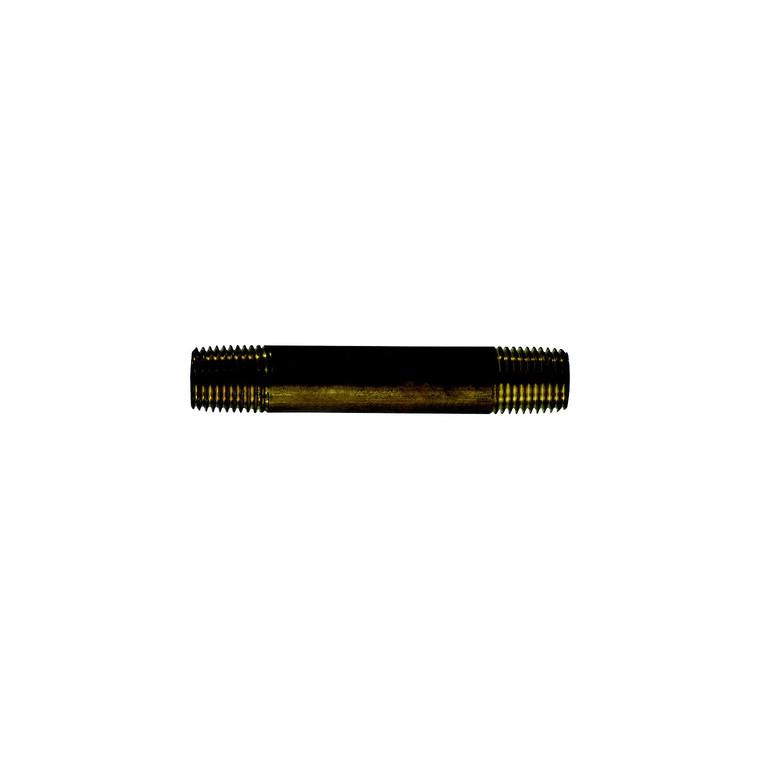 Brass Fitting 40027 1/4 X 4-1/2 Red Brass Pipe Nipple - 40-027