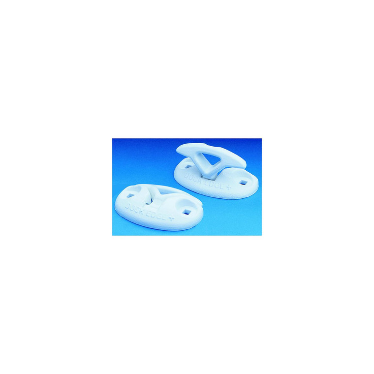 Dock Edge DE2603WF Flip-Up Ring Dock Cleat, White - DE2603WF