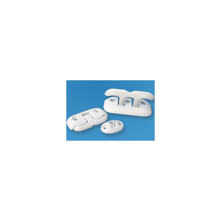 Dock Edge Flip-Up Ring Dock Cleat, White - DE2603WF
