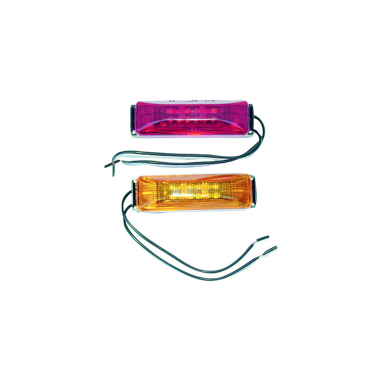 Creative Products Group CMD89181A  Amber Polycarbonate Lens, Size: 3-7/8" x 1-7/8" x  5/8" - CMD-89-181A