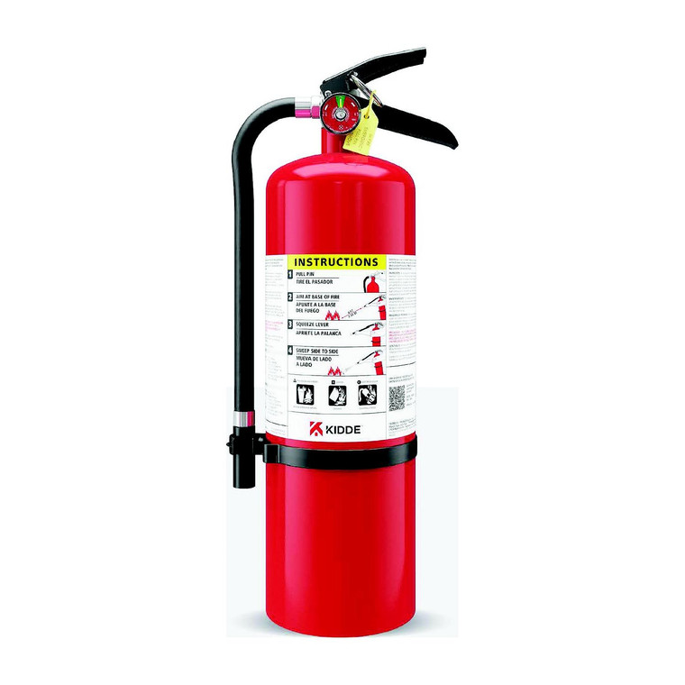 Kidde Safety 21032149 Pro 460 Fire Extinguisher, UL Rated:4-A:60-B:C, PRO-10MP-1 - 21032149