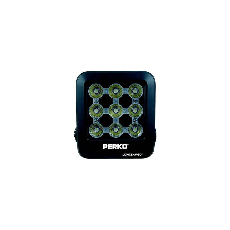 Perko 1643050F0B High Performance LED Floodlight -Lightship 50, Black - 1643050F0B