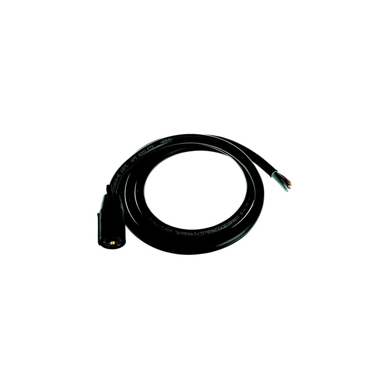 Pollak 10-117V 7-Blade Trailer End RV Plug w/ 8 Harness - 10-117V